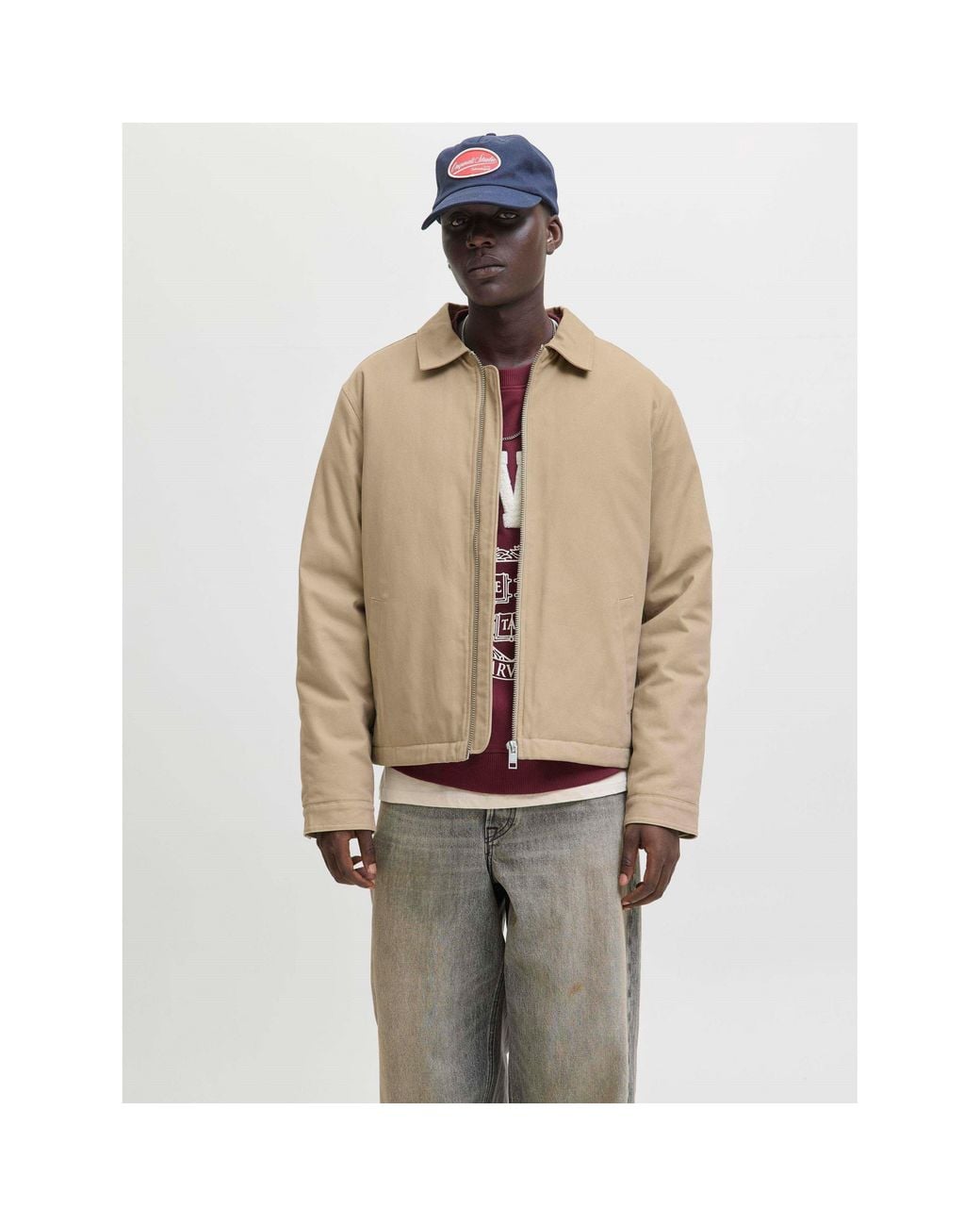 Jack & Jones Natural Dover Worker Jacket for men