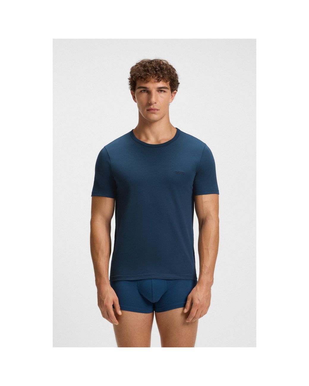 Boss Blue Bodywear 3 Pack Premium Cotton T-Shirts for men