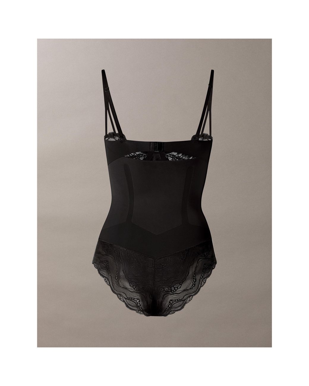 Calvin Klein Black Seamless Targeted Compression Shapewear Bodysuit