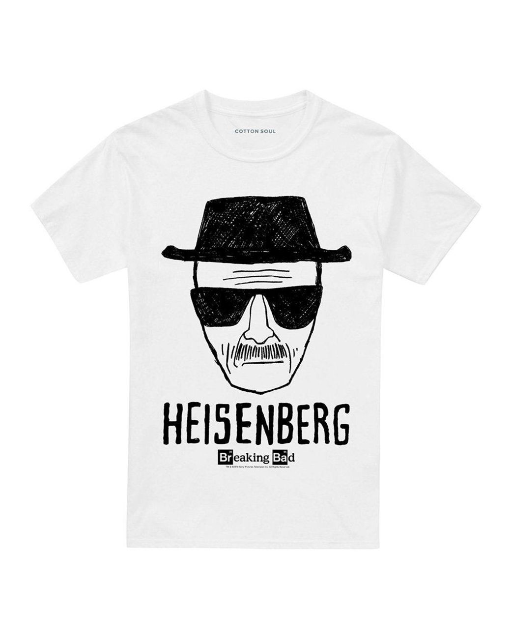 Breaking Bad White Heisenberg T Shirt for men