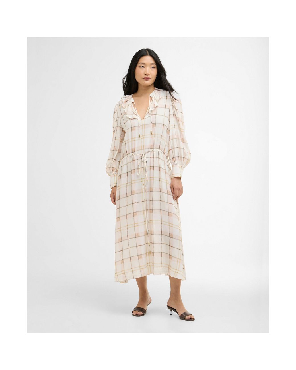 Barbour Natural Asker Midi Dress