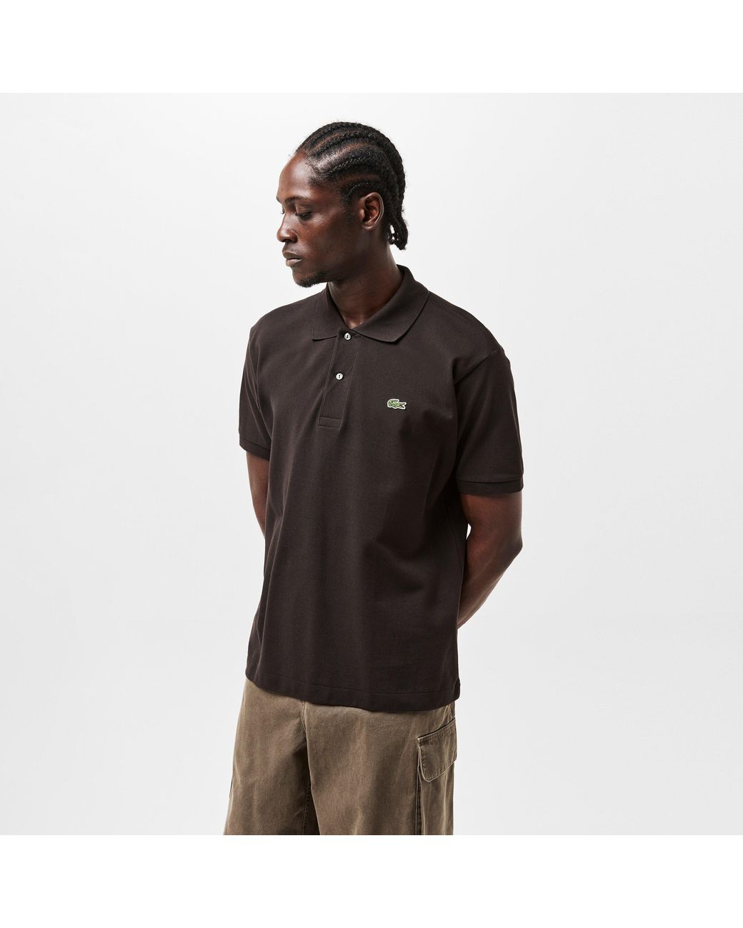 Lacoste Black Classic Short Sleeve Polo Shirt for men