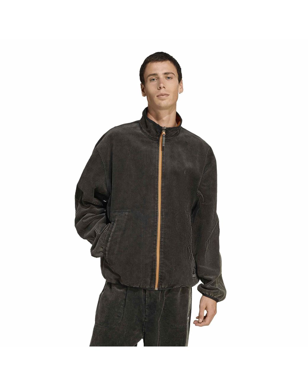 Adidas Black Eqt Full-Zip Short Puffer Jacket for men