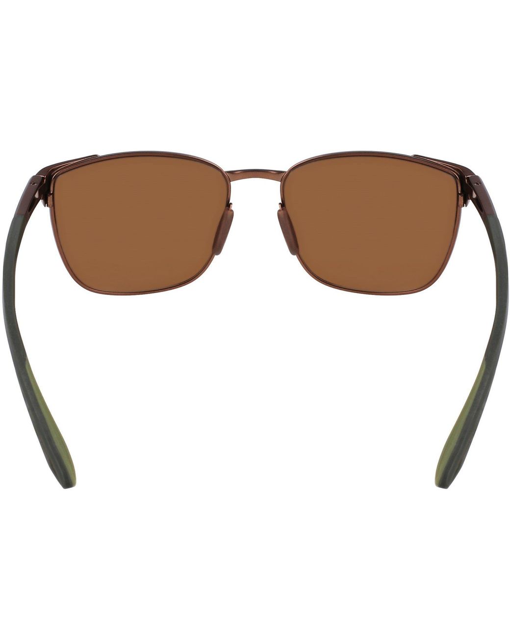 Nike Brown Metal Fusion Square Sunglasses