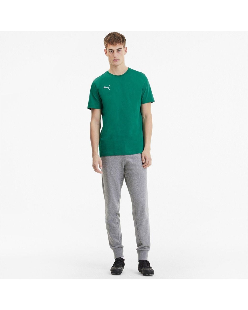 PUMA Green Teamgoal 23 Regular Fit T-Shirt for men