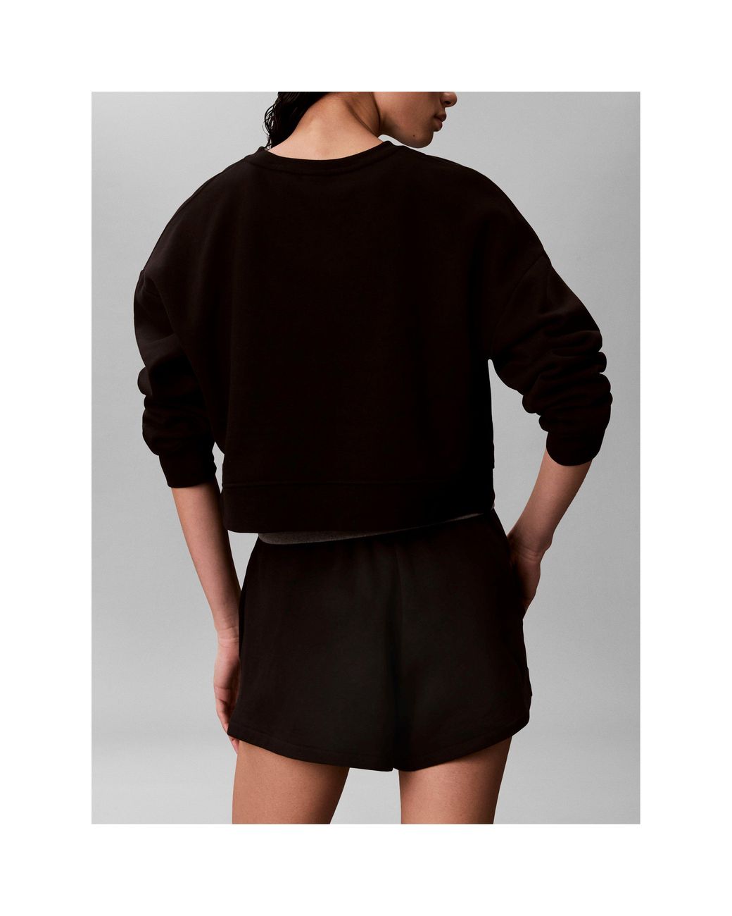 Calvin Klein Black Woven Tracksuit Shorts