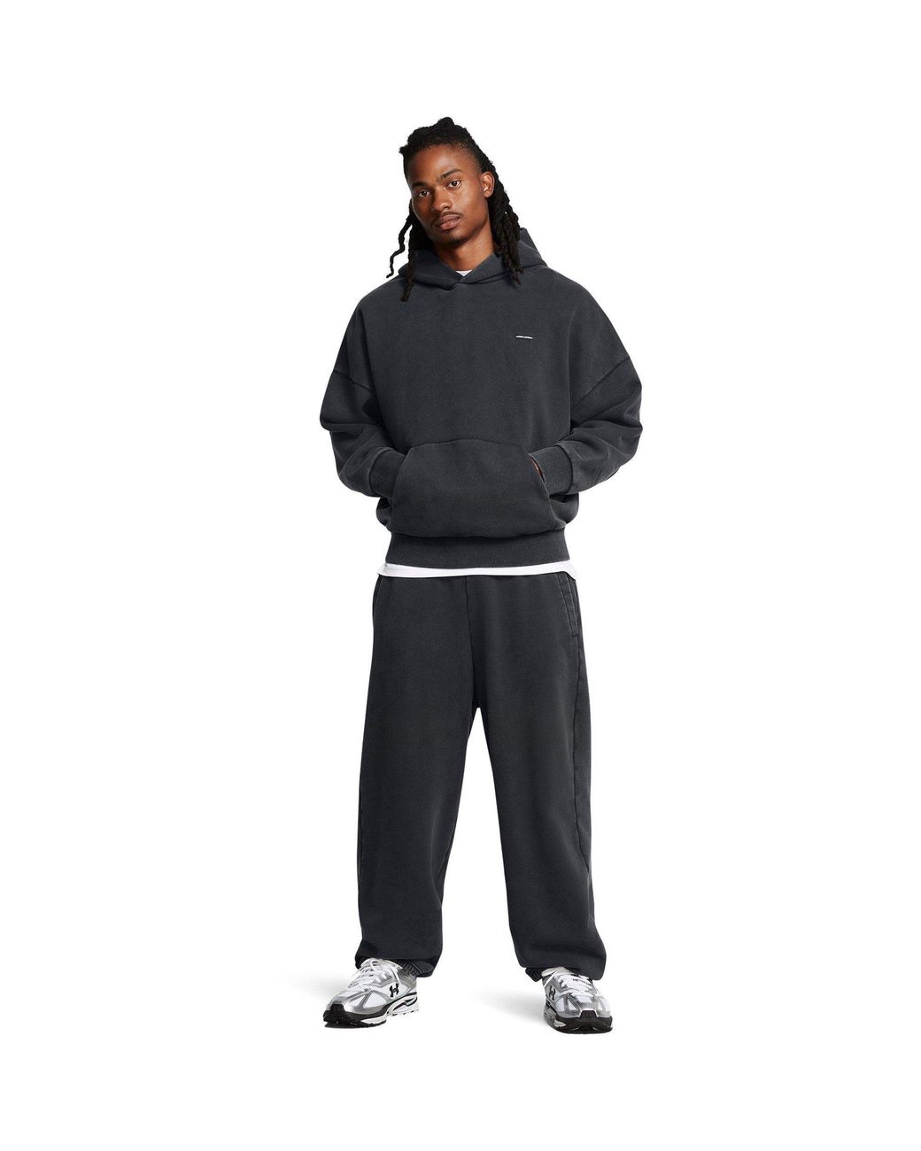 Under Armour Blue Icon Closed Hem Fleece Joggers for men