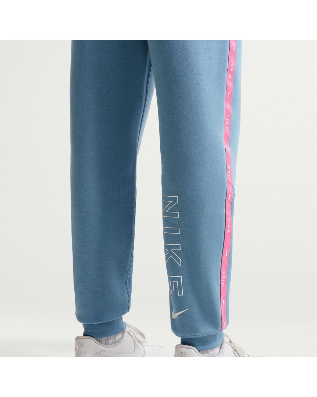 Nike Blue Closed Hem Fleece Joggers for men