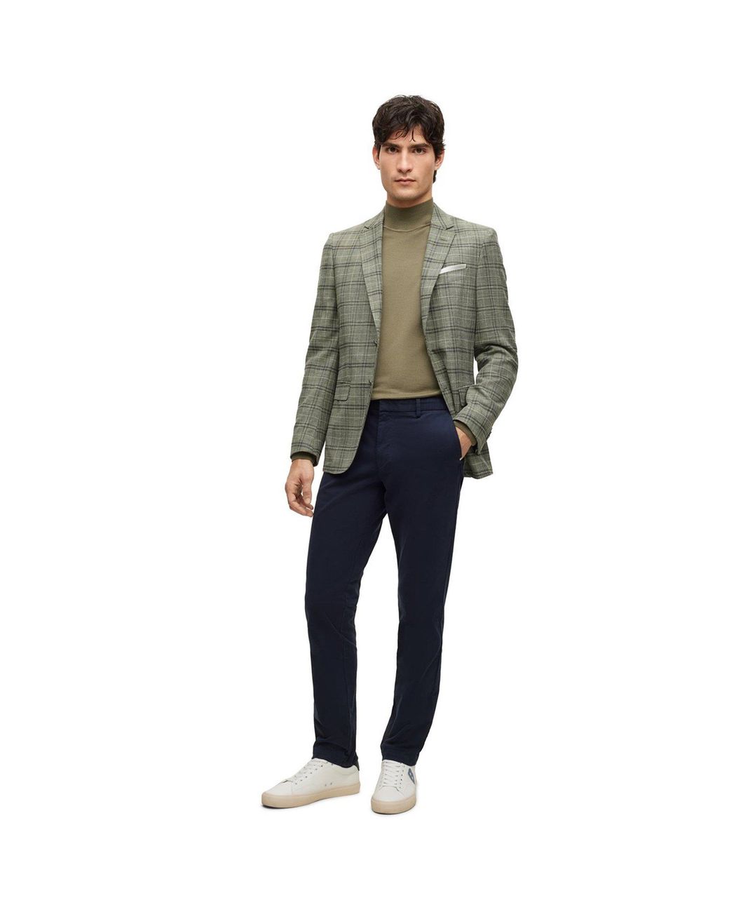 Boss Blue Hbb Kaiton Slim-Fit Chinos for men