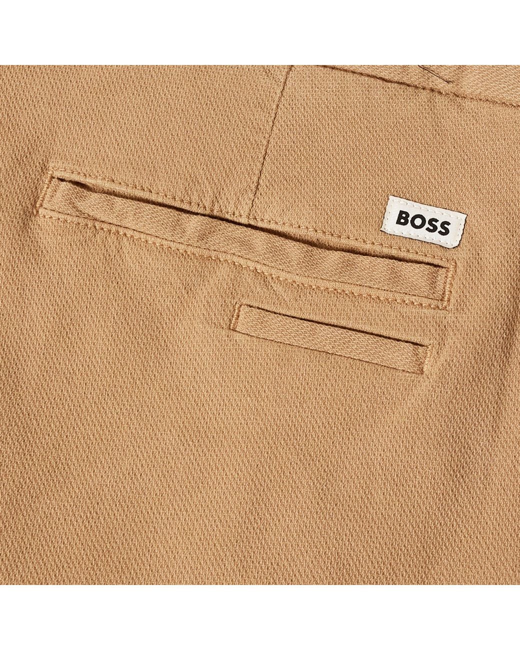 Boss Natural Kaiton Straight Leg Trousers for men
