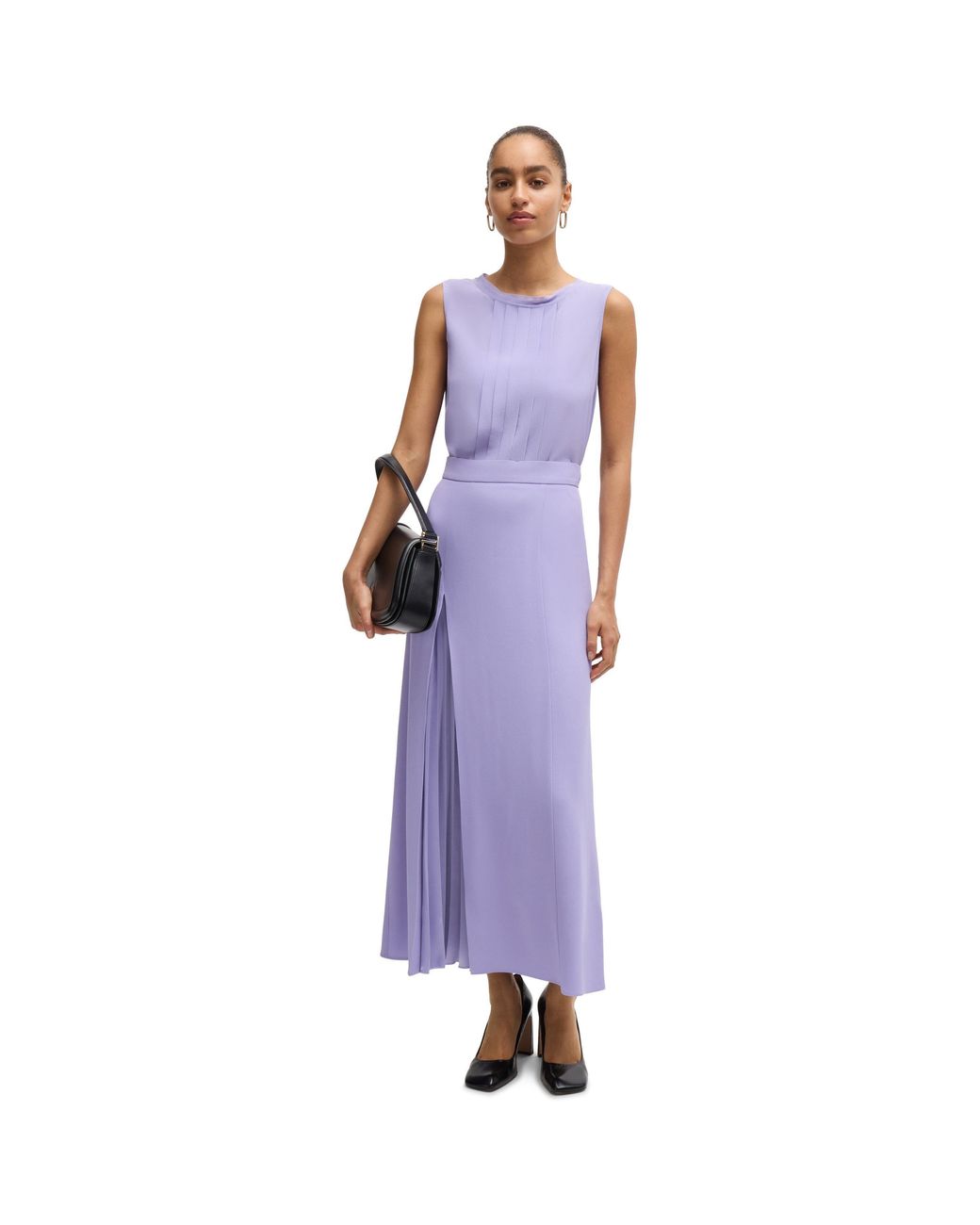 Boss Purple Bemiula Long Sleeve Long Blouse
