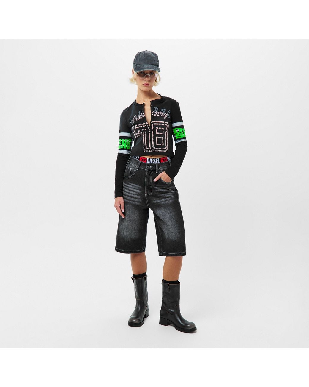 DIESEL Green Regular Fit T-Shirt