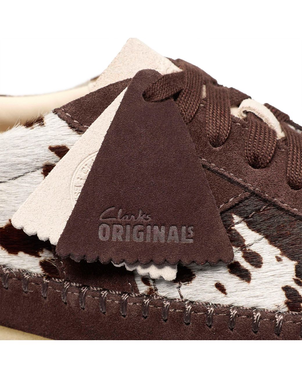 Clarks Brown Tor Low Suede Low-Top Trainers