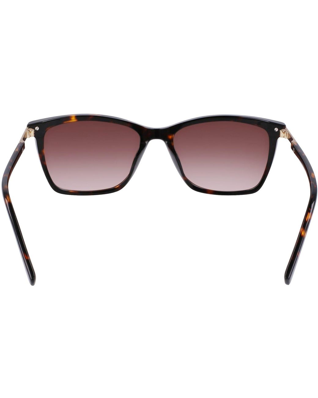 DKNY Brown Modified Rectangle Sunglasses