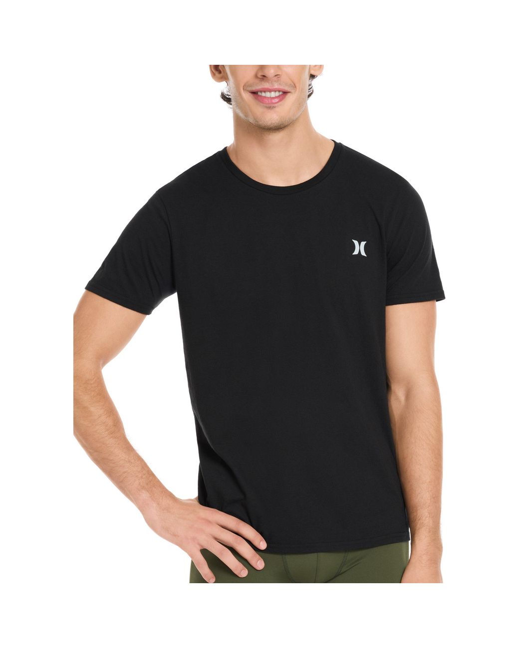Hurley Black 2Pk Crew T-Shirts for men