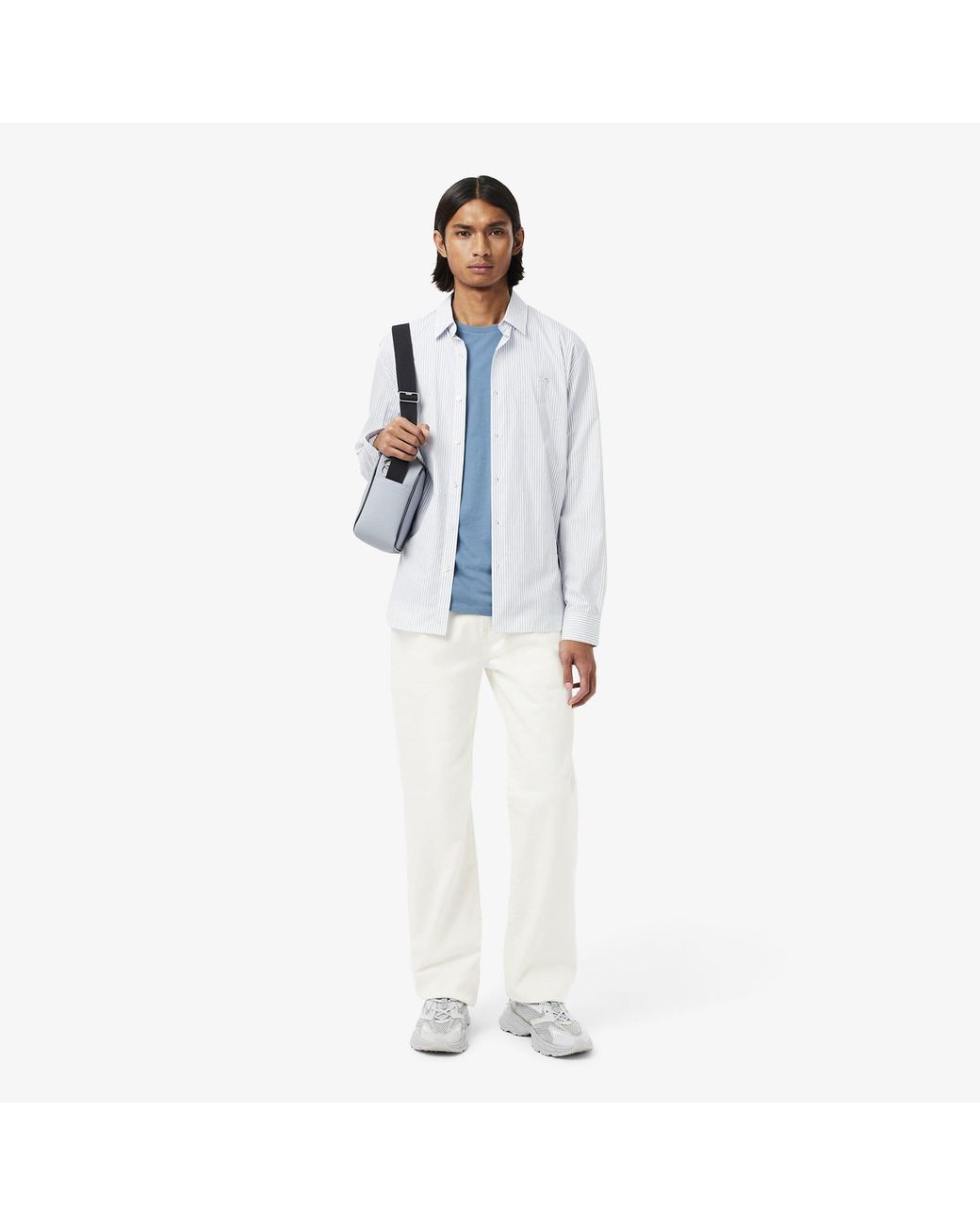 Lacoste Blue Cotton Pima T-Shirt for men
