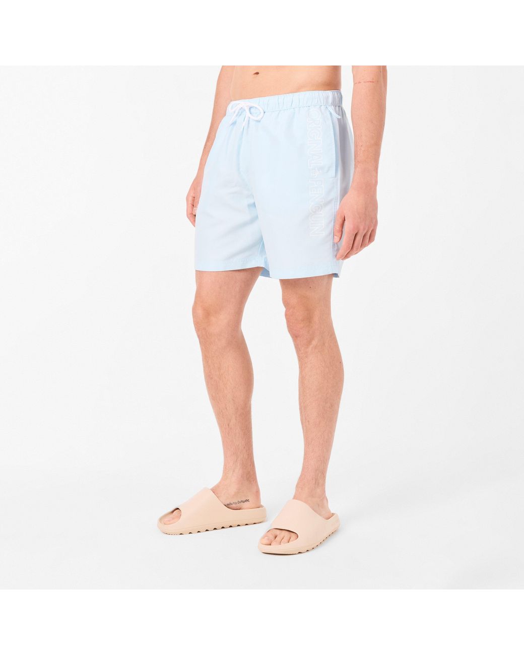 Original Penguin Blue Swim Shorts for men