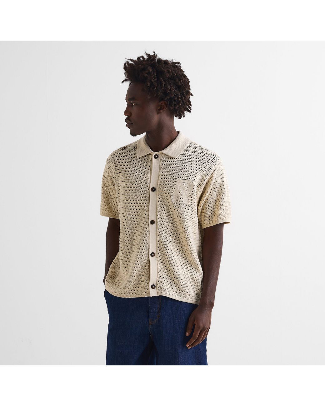 Represent Natural Knitted Top for men