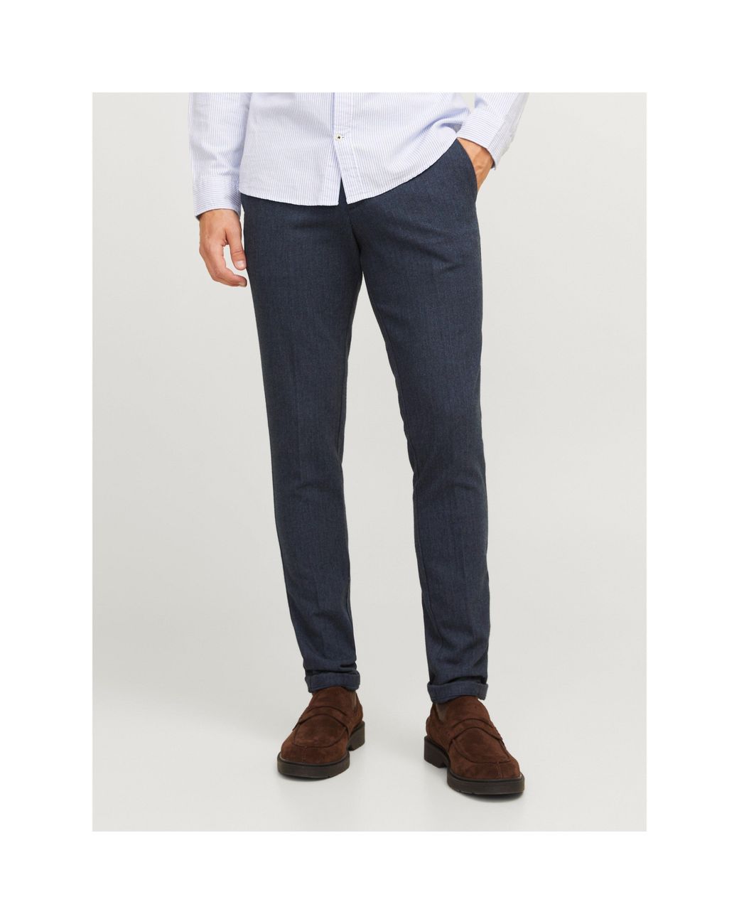 Jack & Jones Blue Henry Chinos for men