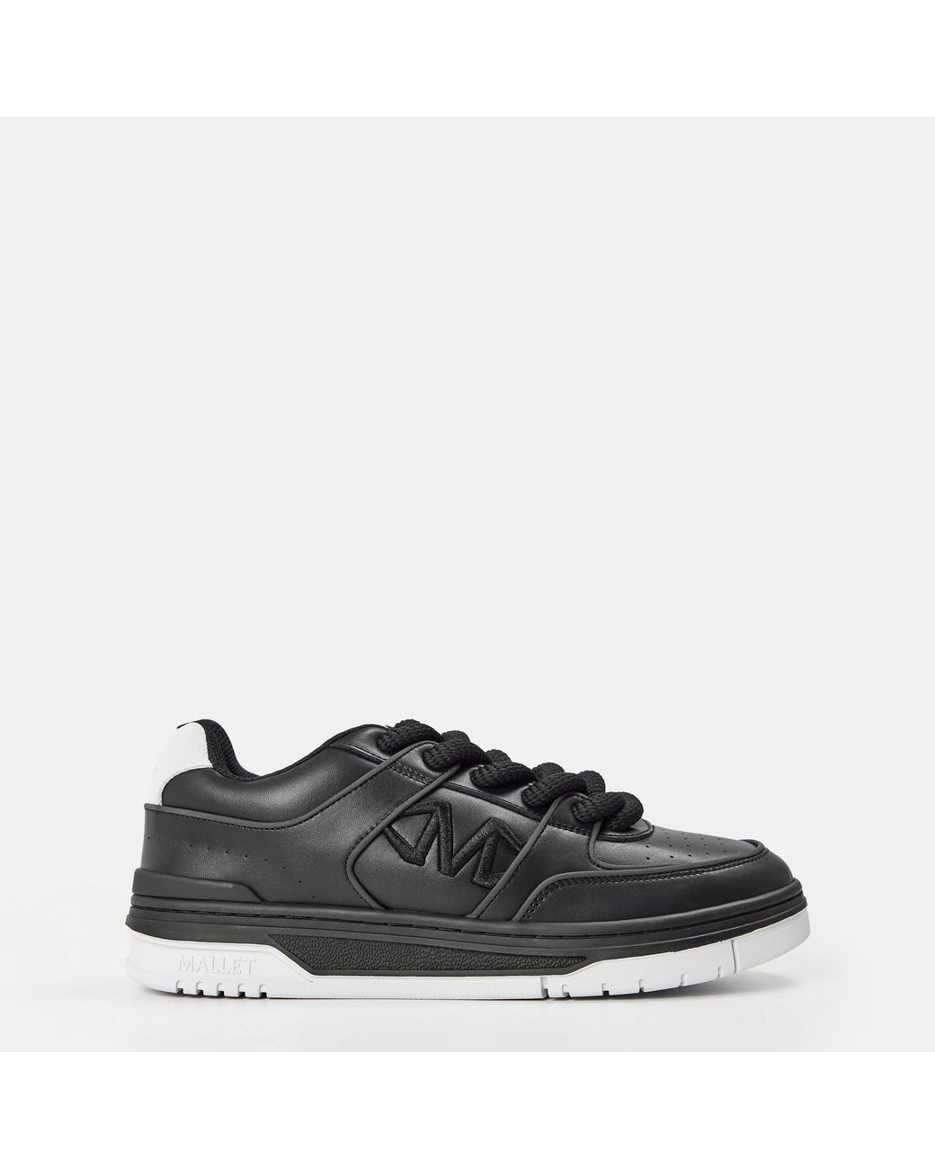 Mallet Black Clayton Low-Top Trainers for men