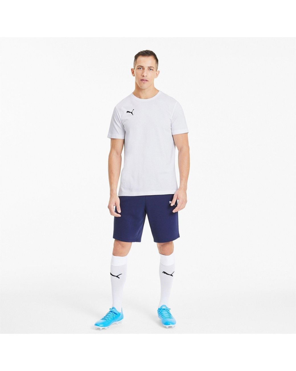 PUMA White Teamgoal 23 Casuals Tee T-Shirt for men