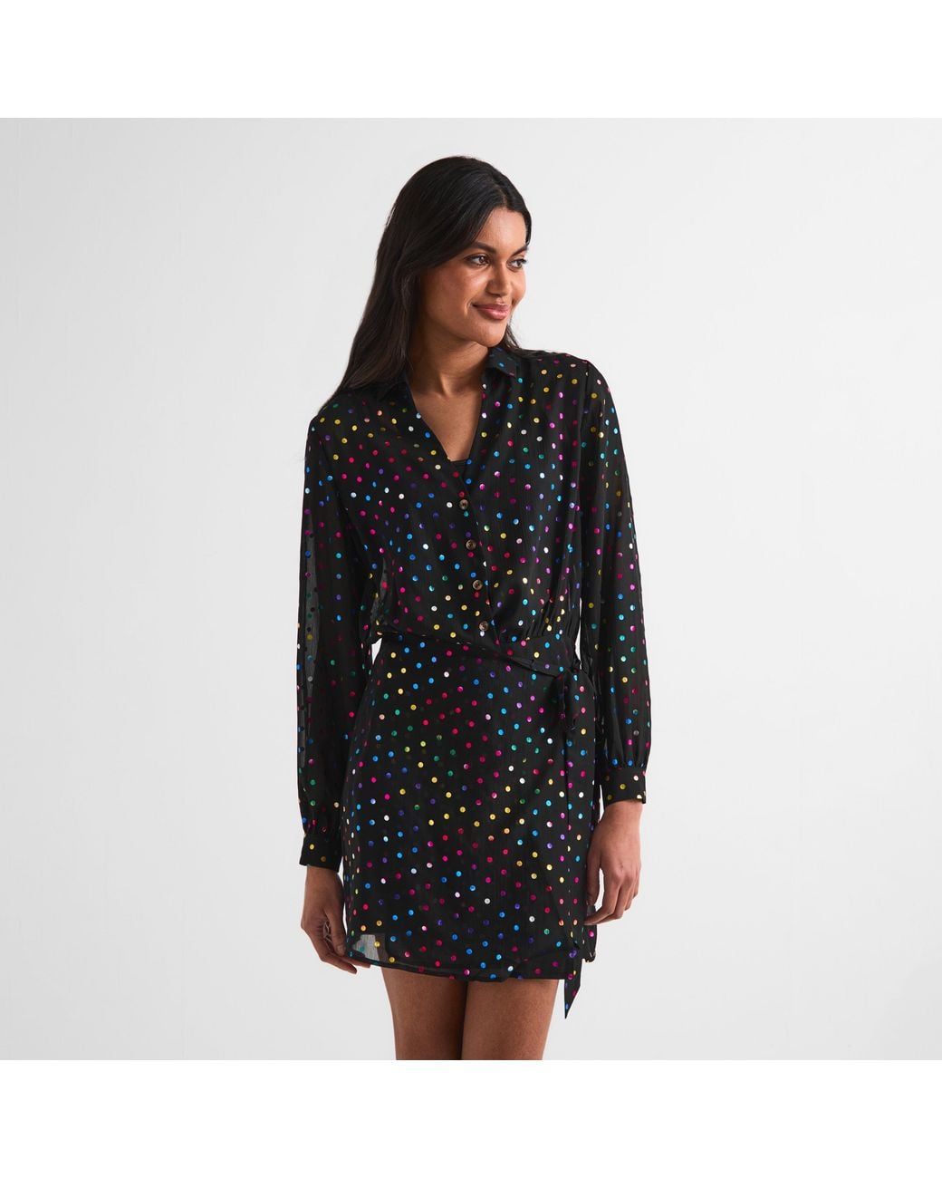 Never Fully Dressed Black Miley Wrap Dress