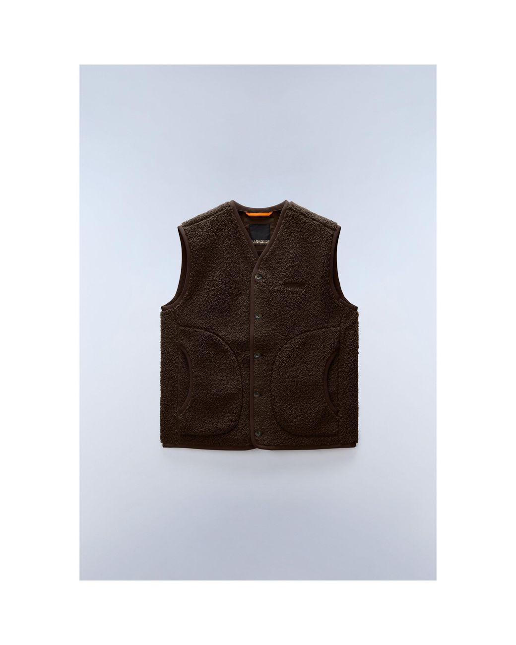 Napapijri Brown Napa Roldal Gilet for men