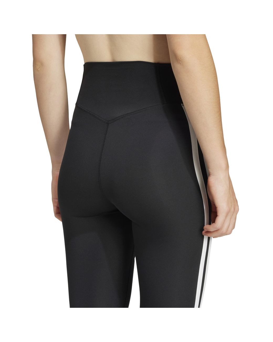 Adidas Black Techfit 3-Stripes 7/8 Leggings