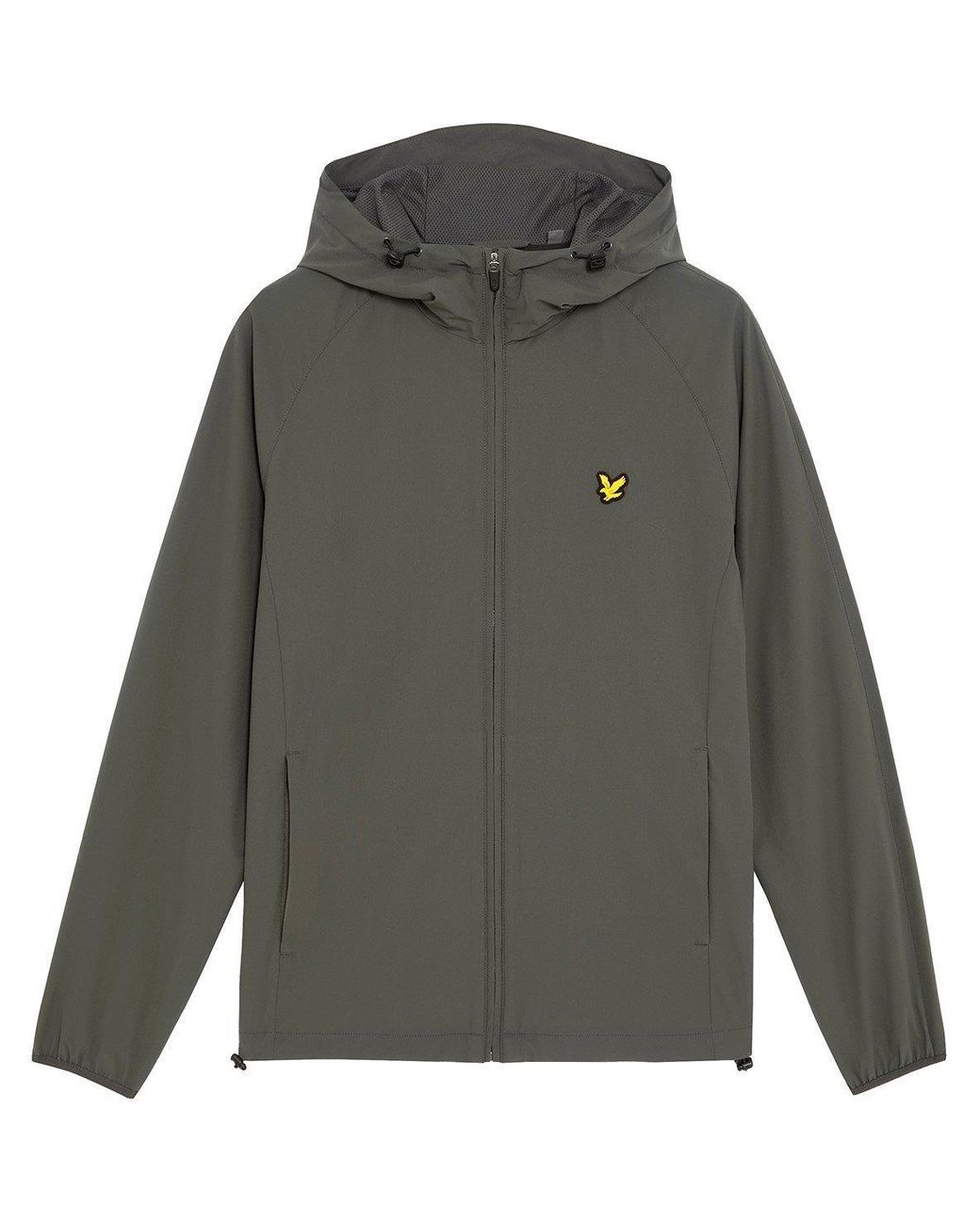 Lyle & Scott Gray Woven Zip Through Tracksuit Top for men