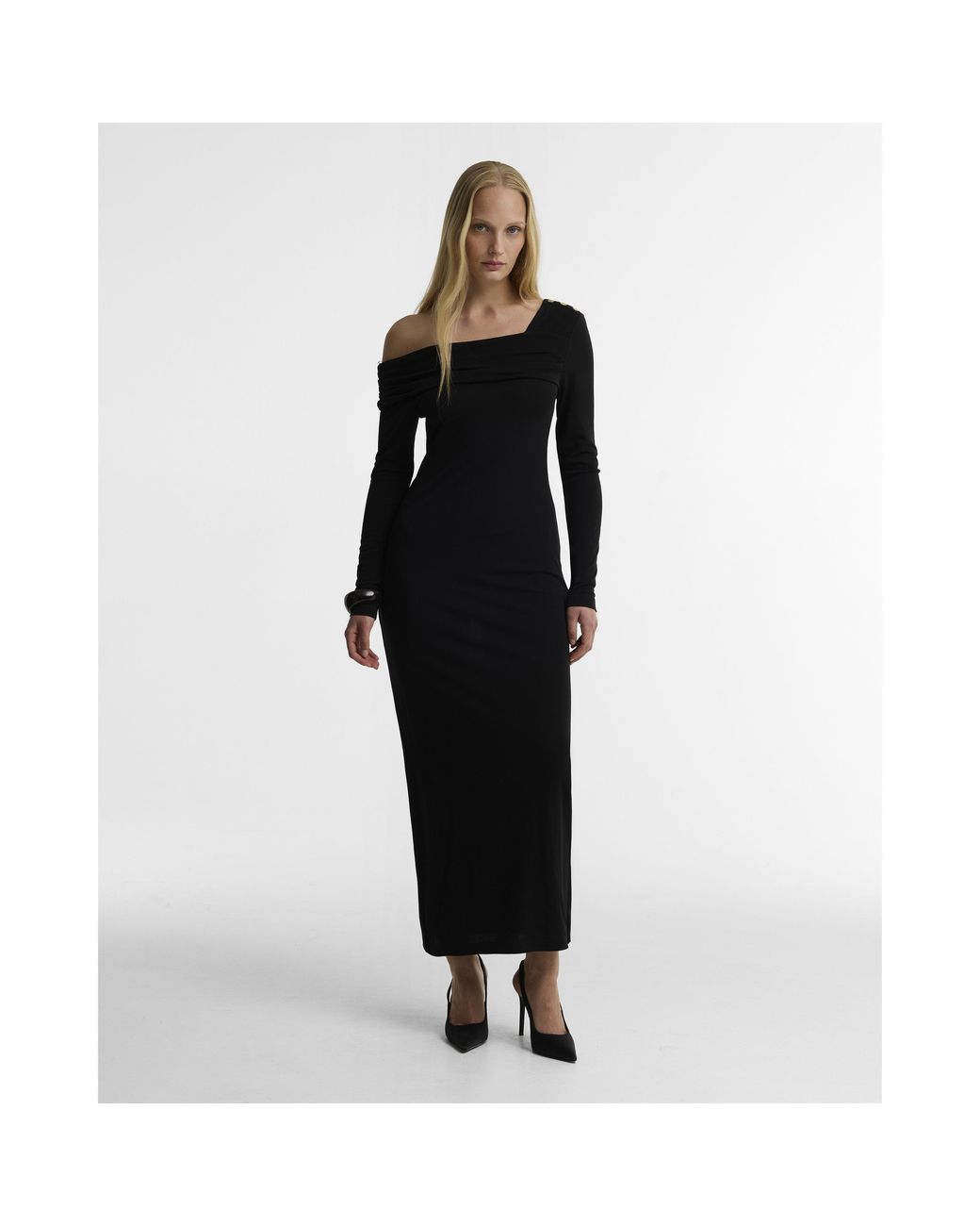Barbour Black Kemora Maxi Dress