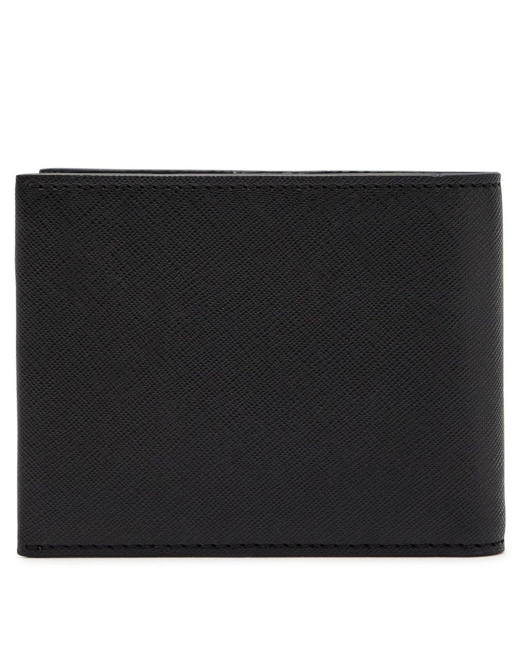 HUGO Black Northon Leather Billfold Wallet for men