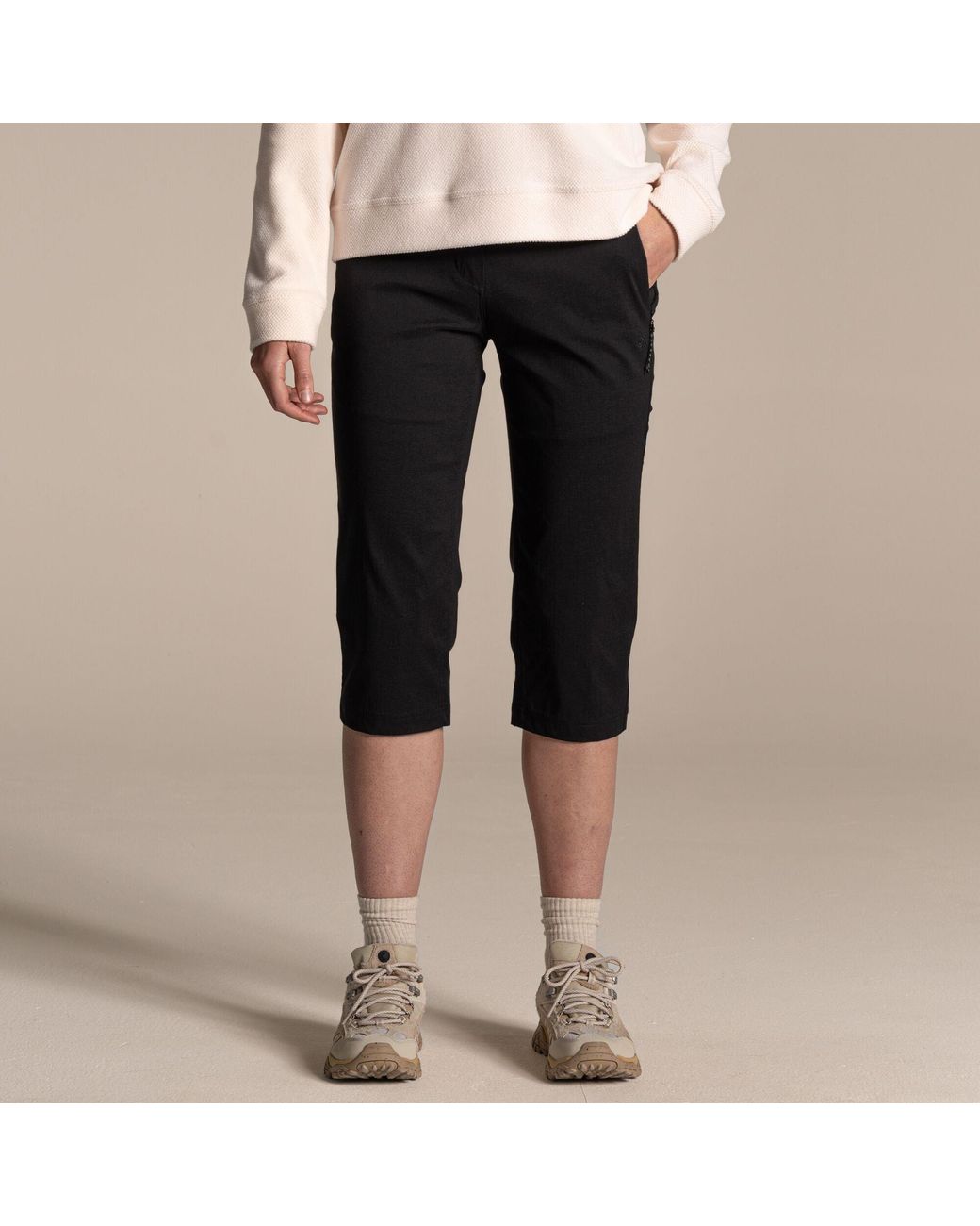 Craghoppers Black Kiwi Pro Iii Cropped-Leg Trousers