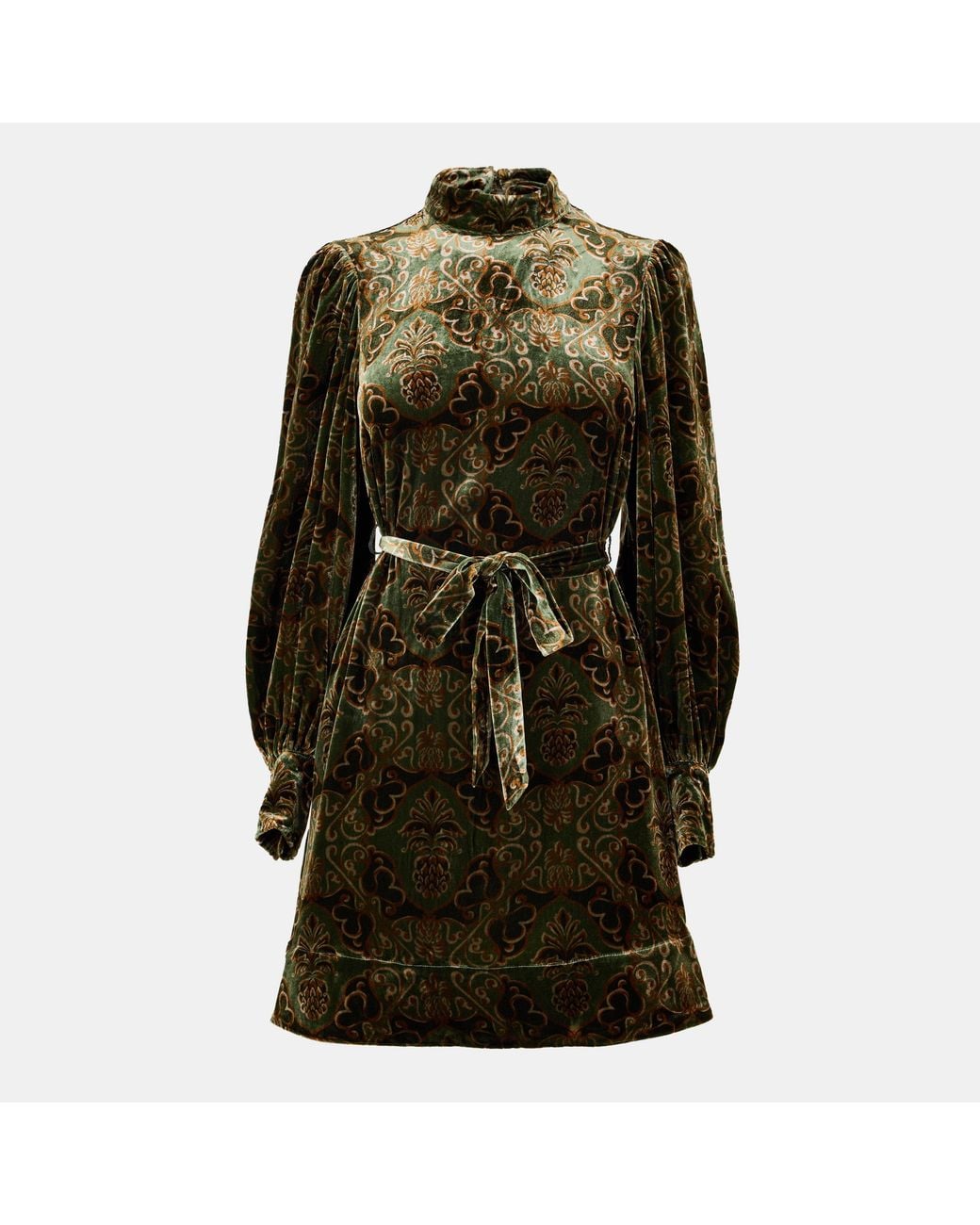 BARBOUR X FARM RIO Green X Farm Rio Ana Clara Mini Dress