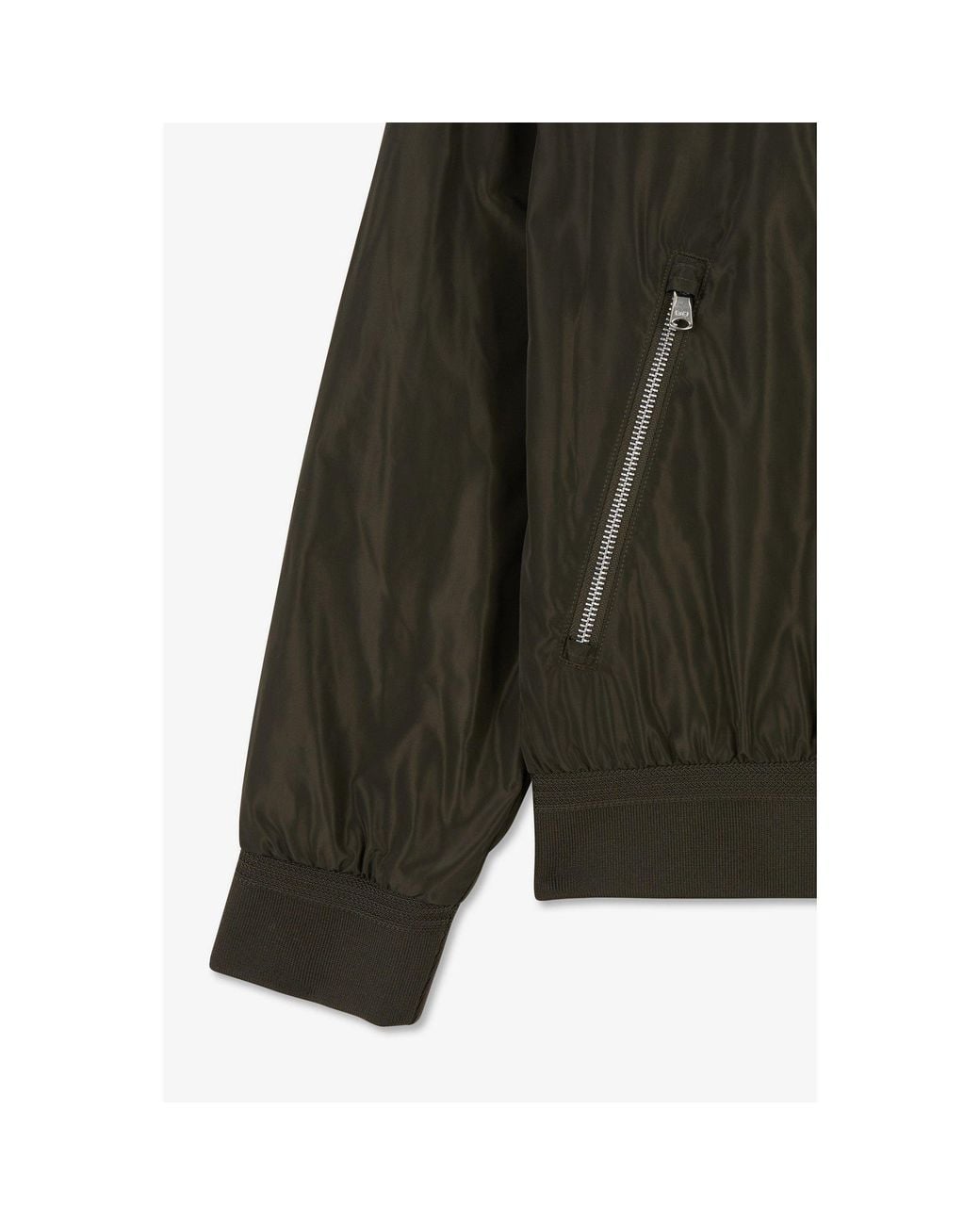 Eden Park Green Khaki Water-Repellent Zip Jacket for men