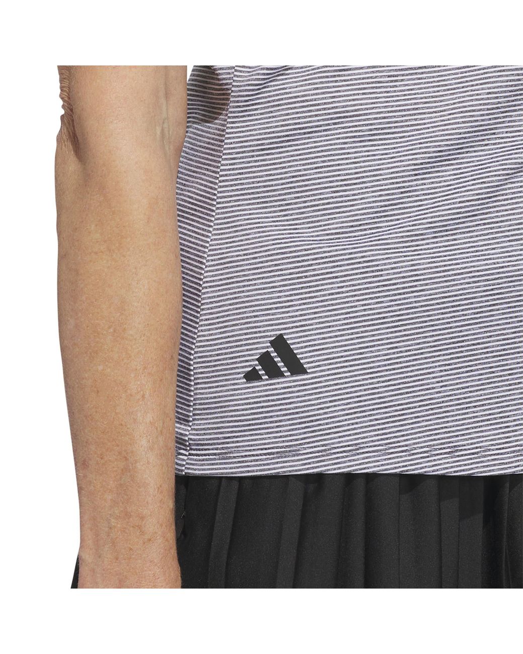 Adidas Gray Ottoman Short Sleeve Polo Shirt