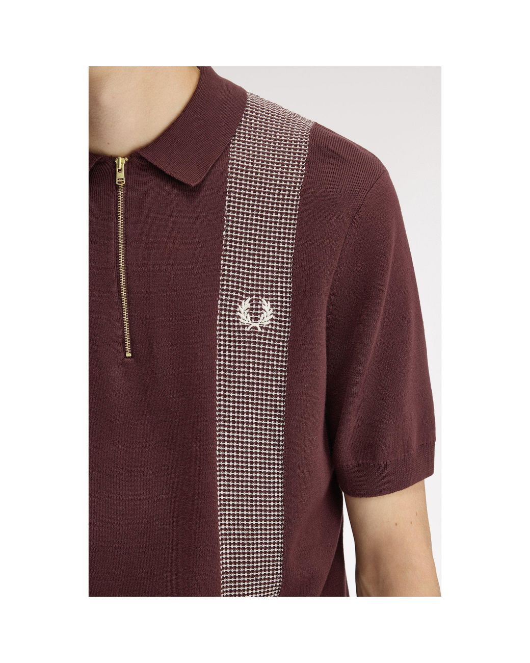 Fred Perry Purple Short Sleeve Polo Shirt for men
