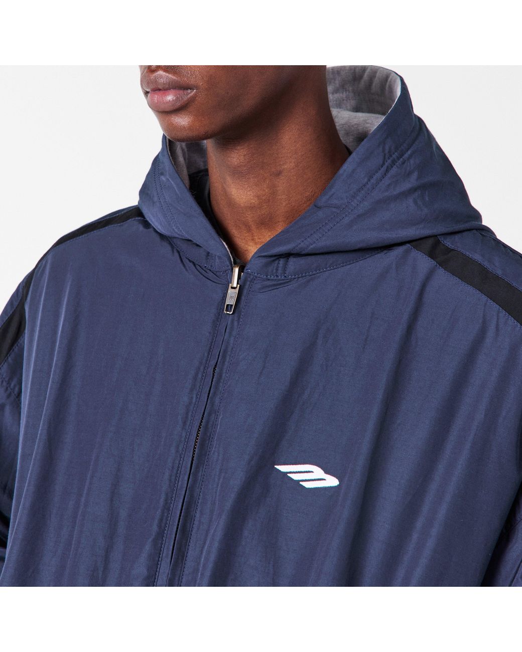 Balenciaga Blue Bal Tech Reverse Weather Resistant Softshell Jacket for men