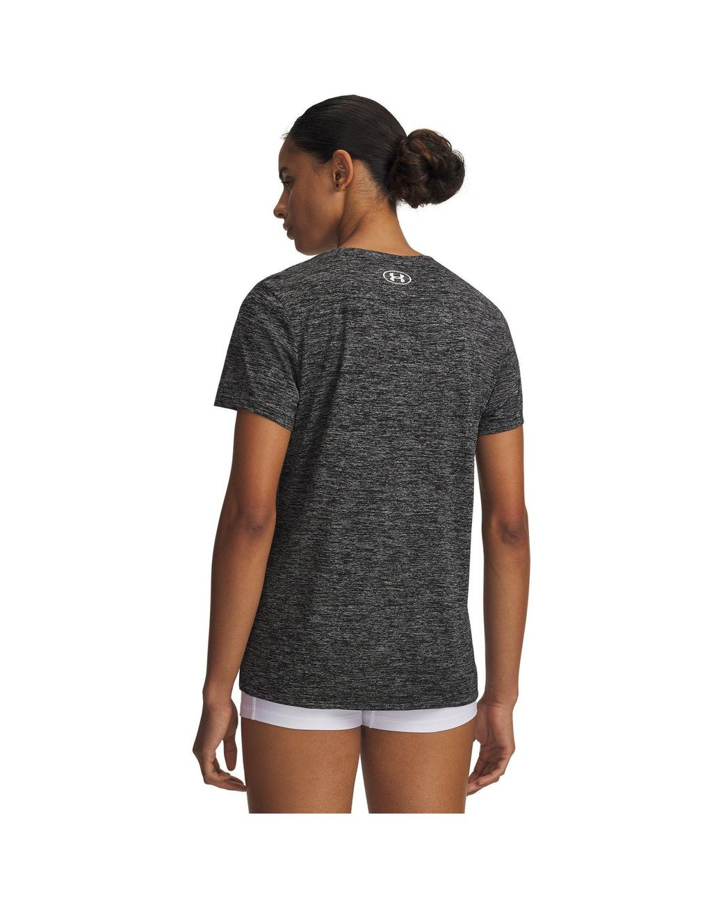 Under Armour Gray Tech Twist V-Neck Short Sleeve