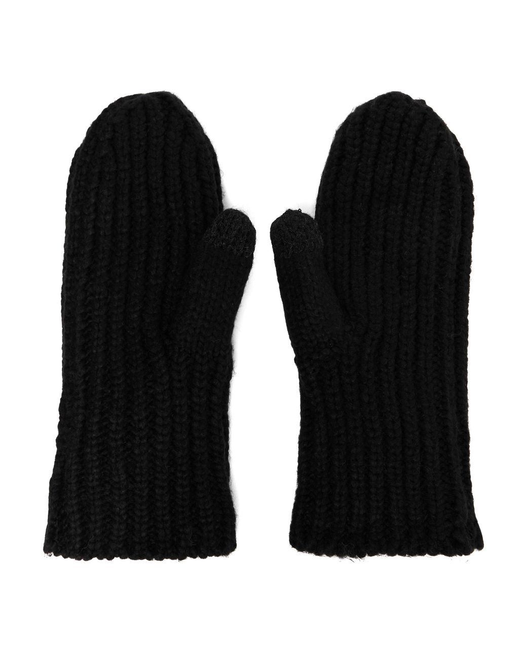Ugg Black Rib Mitten