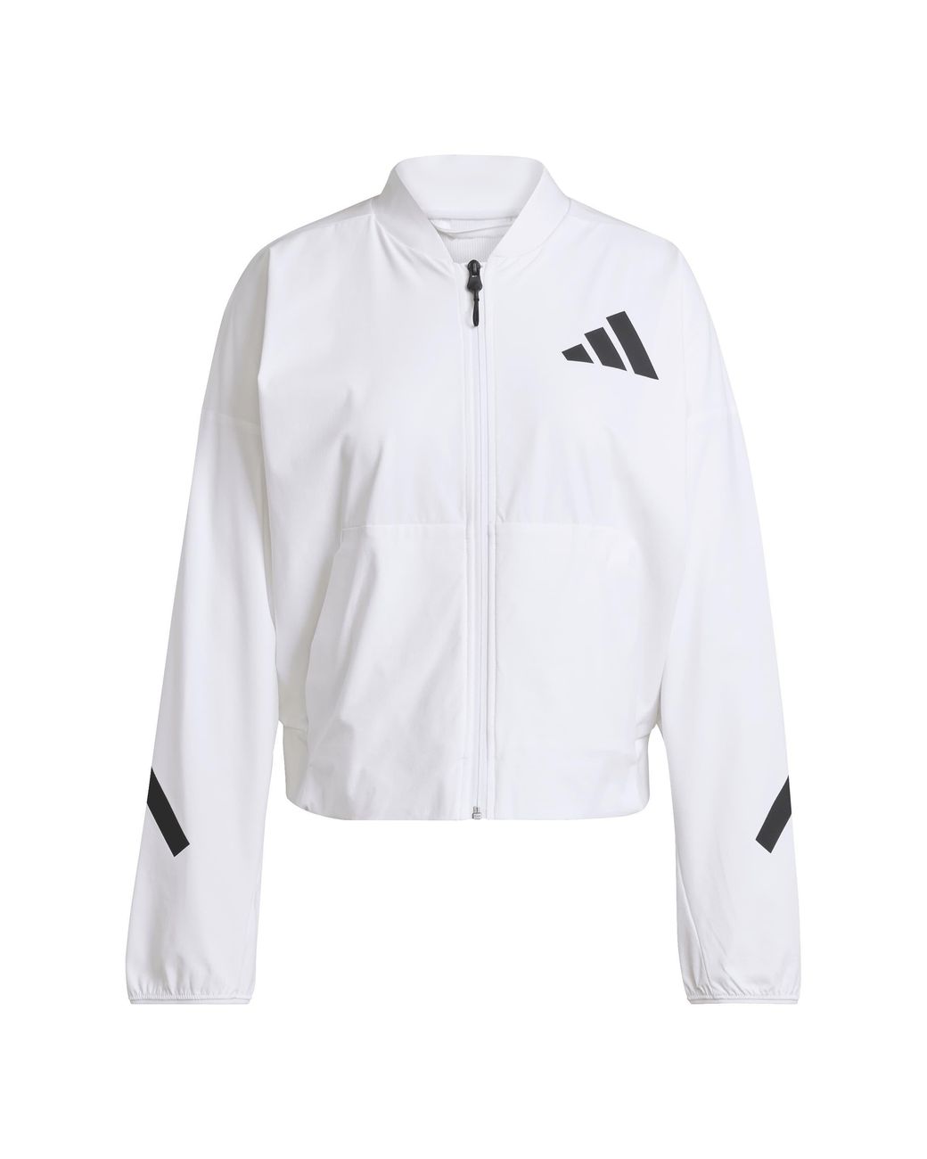 Adidas White Z.N.E. Woven Midweight Bomber Jacket