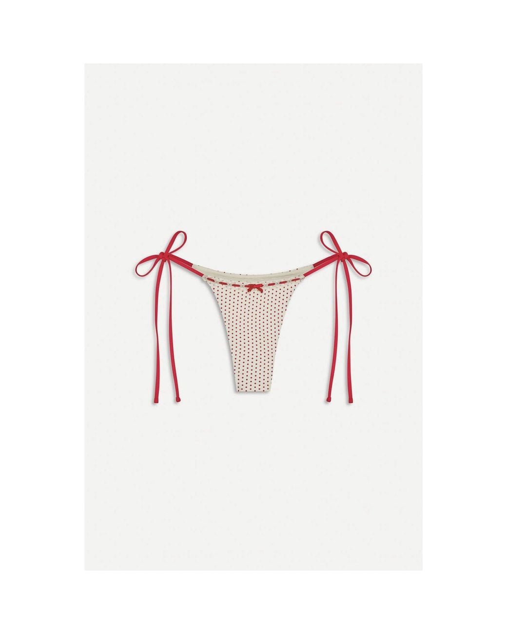 Frankie's Bikinis Pink X Bella Hadid Mackenzie String Bikini Bottom