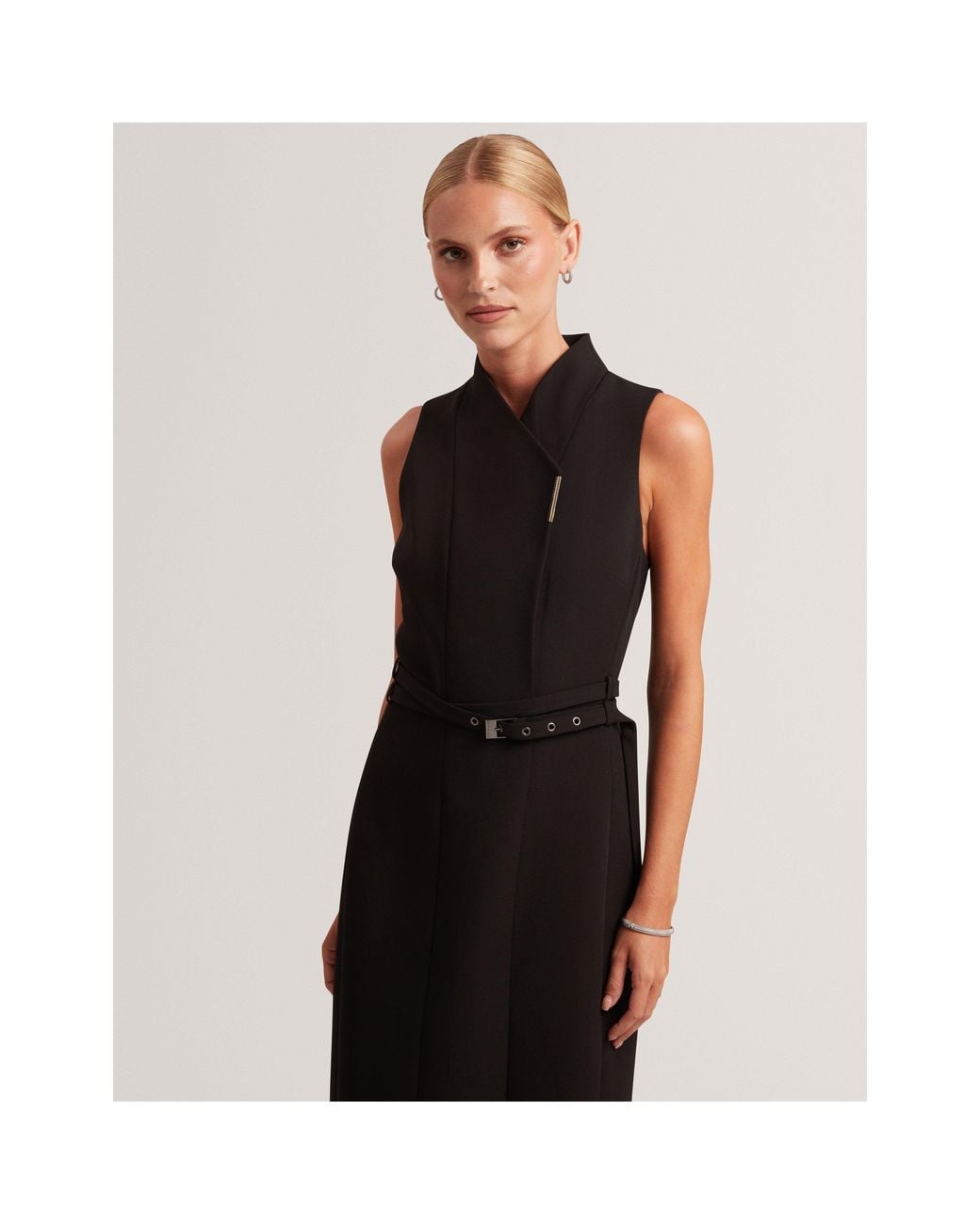 Ted Baker Black Ted Midi Dress Ld71