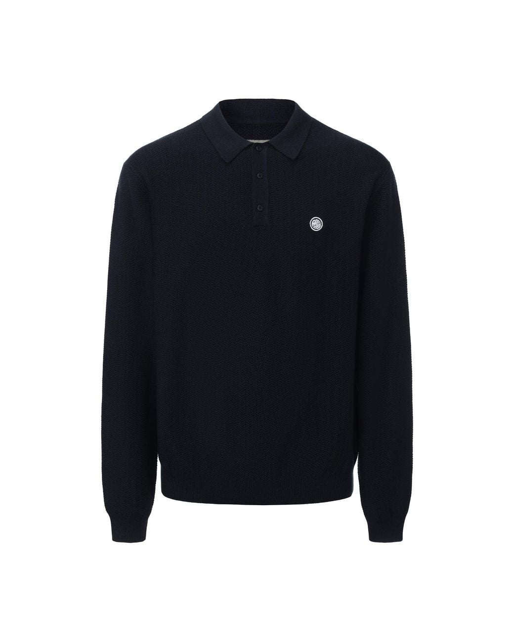 Pretty Green Blue Pg Knitted Polo Sn64 for men