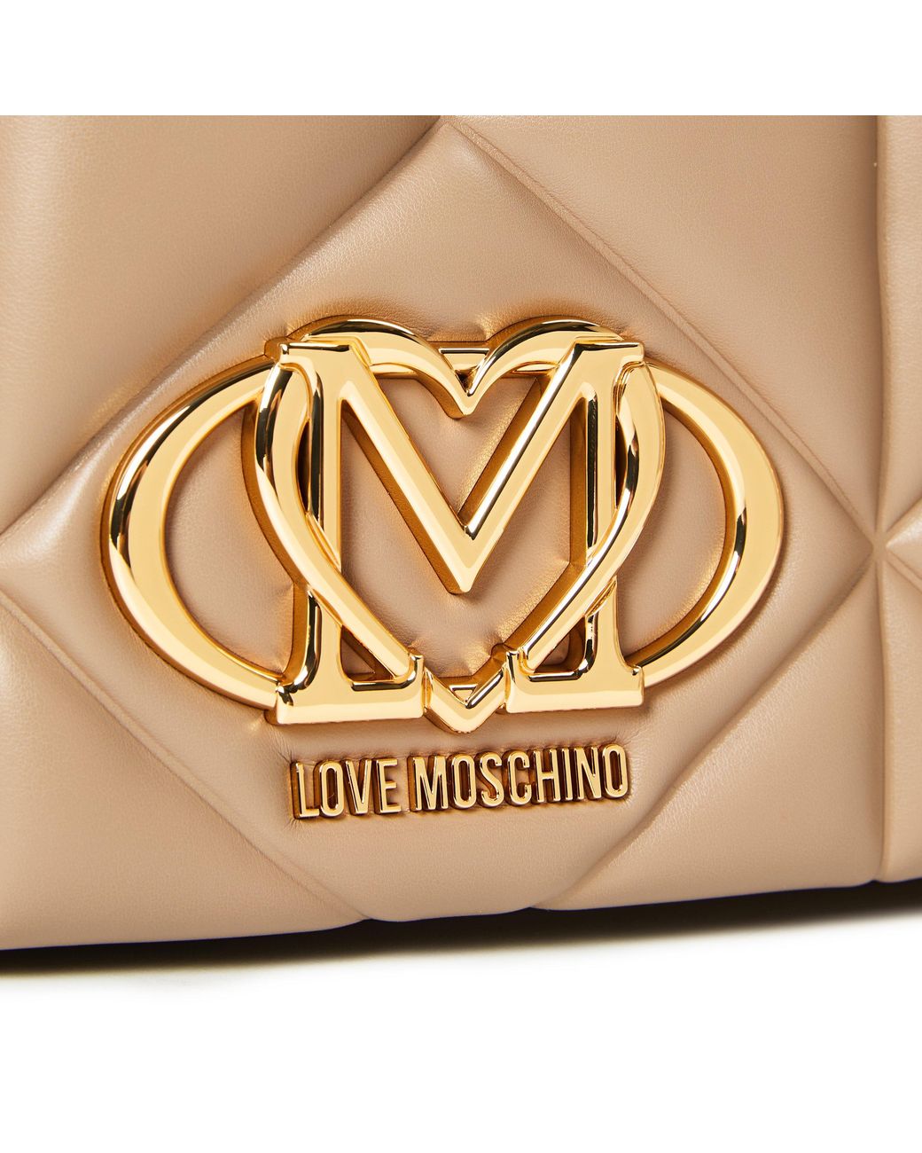 Love Moschino Natural Quilt Convertible Shoulder Bag