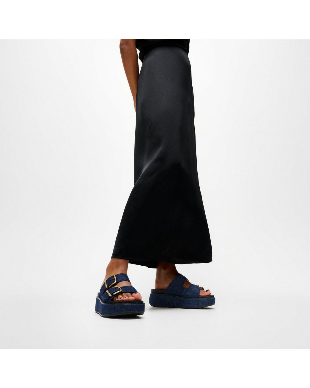 Fitflop Blue Gen-Ff Max Buckle Slides