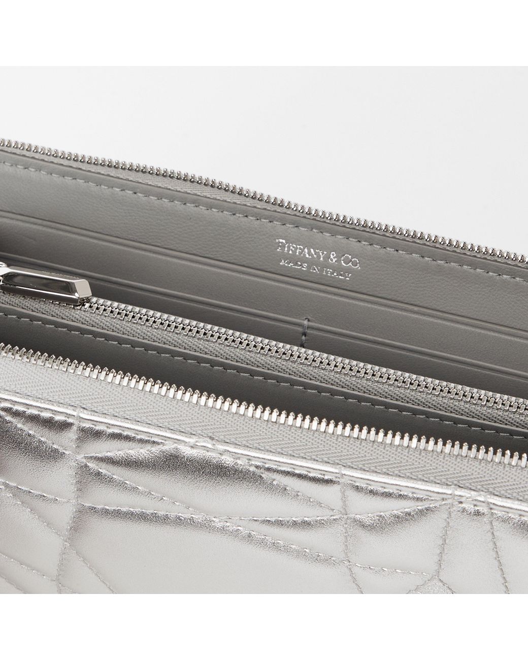 Tiffany & Co White Pad Zipped Coin Purse