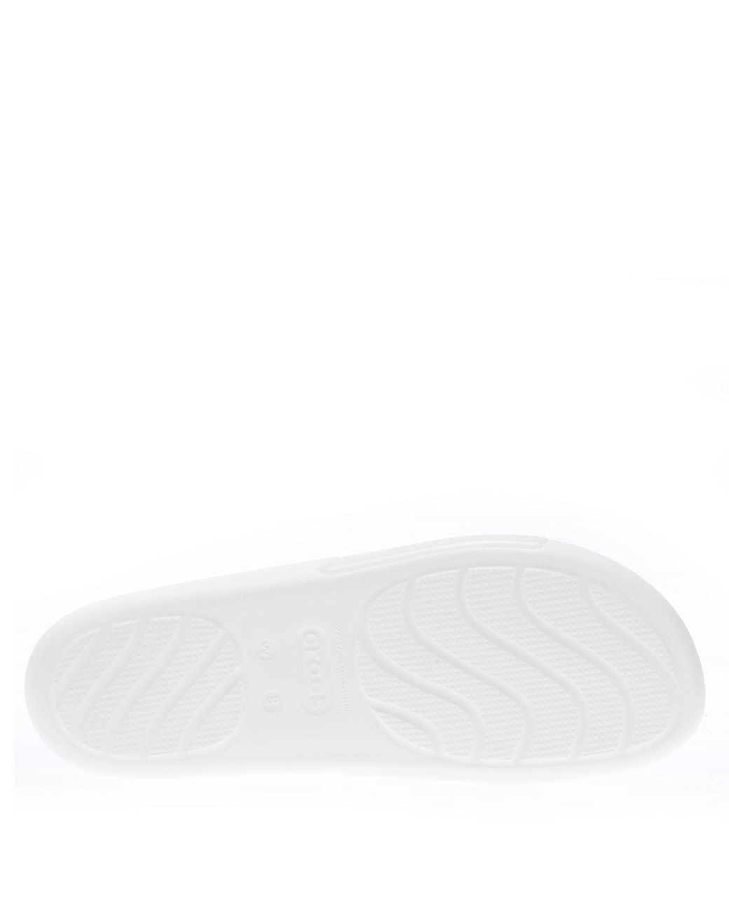 CROCSTM White Glossy Slides Sandals