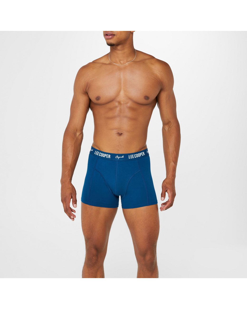 Lee Cooper Blue Essential Boxer Trunk 5-Pack for men