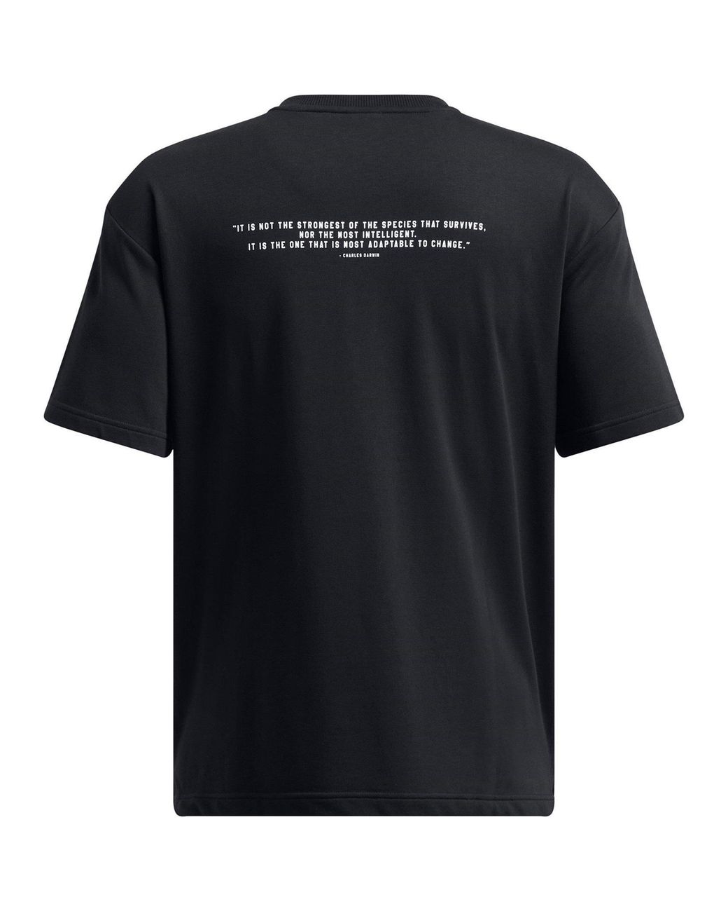 Under Armour Black Short-Sleeve Terry Regular Fit T-Shirt for men