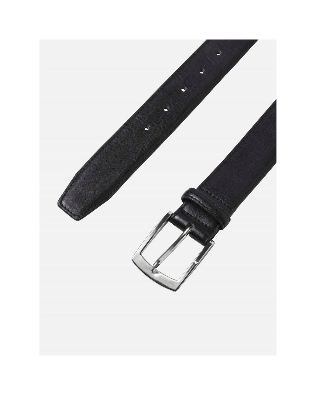 Jack & Jones Black Markus Faux Leather Belt for men